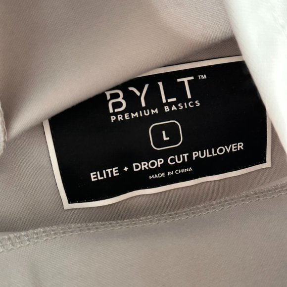 Bylt Mens Elite Drop Cut Pullover Hoodie Sweatshirt Grey Size Large NWT Comfy - Picture 6 of 11